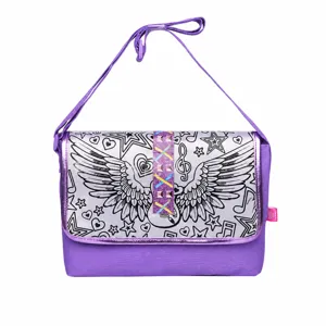 Sac Bandoulière Graffiti pour Enfants Polyester Écologique Cartoon Mignon Sac d'École Décontracté Sac Bandoulière Pour Enfants
