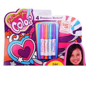 4er Set permanente Marker Stifte für Kinder bunte Kunst Zeichnen Schulbedarf Handwerk