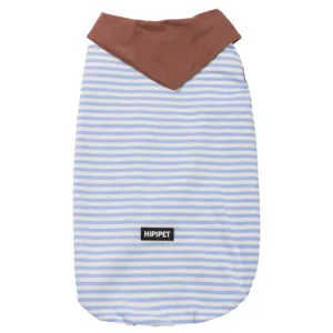 Polo pour Chien à Rayures Rétro Vêtements Chauds en Polaire pour Animaux de Compagnie Automne Hiver pour Chiens Moyens et Grands