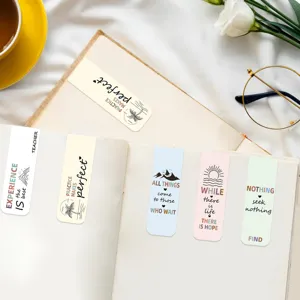 5pcs magnetic bookmarks inspirational quote book markers teacher gift reading accessories