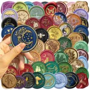 Adesivi sigillo di cera impermeabili diario scrapbooking decorativi artigianato vari motivi