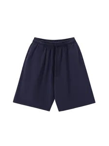 Mens vintage washed denim sweat shorts loose casual hip hop five-point trousers summer wear