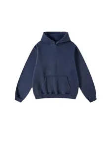 Vintage Heavy Fleece Washed Hoodie Men Winter Thickened Thermal Casual Sportswear Pullover.