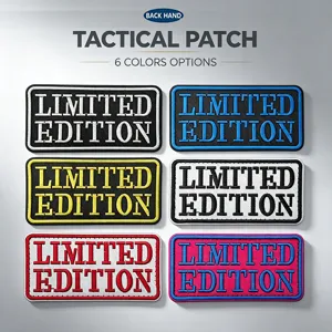 Limited Edition tactical patch hook and loop embroidered badge for outdoor backpacks apparel