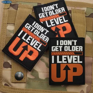 Outdoor Tactical Morale Patch PVC And Embroidered Badge Backpack Vest Hook And Loop Slogan Badge Accessory