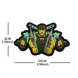 Λεπτομερης εικονικη οψη του τακτικου σιματικου patch PVC 3D με σχεδιο χειριστη drone.