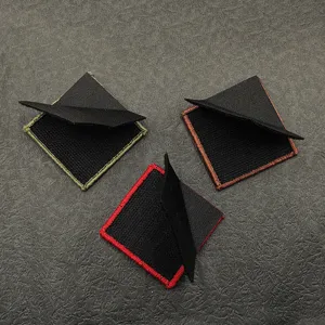Set de parches tácticos cuadrados bordados con cierre de velcro para uniforme
