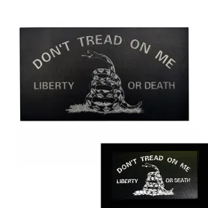 Tactical Reflective Velcro Patch Laser Cut Don't Tread On Me Snake Morale Patches For Backpacks Hats Tactical Gear