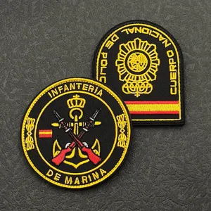 Spanish Marine Corps and Police embroidered patch tactical morale badge hook and loop.