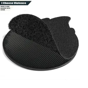 Λεπτομερής όψη τακτικής πλάτης velcro, ανθεκτικό μαύρο μπάλωμα PVC με κάλυμμα για σακίδιο.