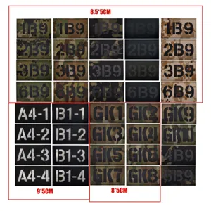 Parche moral táctico IR insignia de llamada militar código digital reflectante brazalete