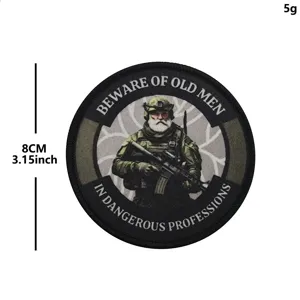 Taktischer Veteran Sniper Moral Patch Militär Abzeichen Stickerei Klettverschluss