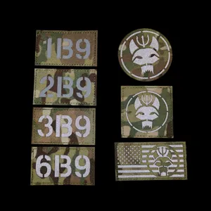 Parche moral táctico insignia reflectante IR distintivo de llamada camuflaje equipo militar
