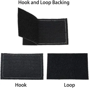 Nastro di chiusura a strappo in nylon nero autoadesivo patch da cucire rotolo nuovo