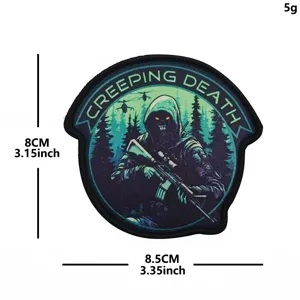 Taktischer Ghost Sniper bestickter Moral Patch Klettverschluss militärische Armbinde Outdoor