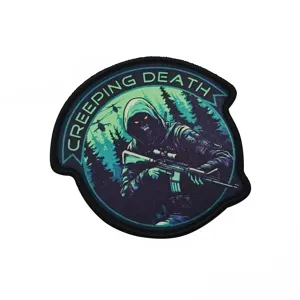 Taktischer militärischer Moral Patch mit Geist Scharfschütze Design, langlebiger Klettverschluss.