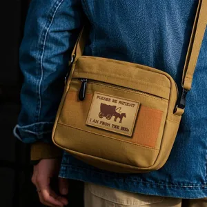 Embroidered Patch Vintage Carriage Slogan Tactical Morale Badge Hook And Backing Applique For Clothing Backpack Hat