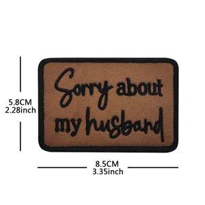 Embroidered Morale Patch Tactical Hook And Loop Slogan Badge Outdoor Backpack Clothing Accessories