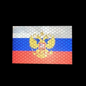 Drapeau russe aigle à deux têtes patch moral tactique badge réfléchissant velcro militaire