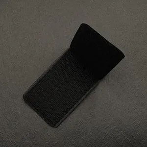 Base per patch in velcro tattico nero supporto di chiusura a strappo per stemmi e borse.