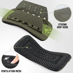 Almohadilla táctica para hombro transpirable mochila cojín de malla absorción de golpes