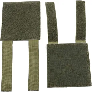 Tactical patch display panel MOLLE hook and loop board for morale badges, army green.