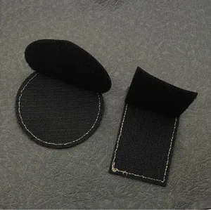 DIY blank black embroidery Velcro tactical morale patch hook and loop fastener hardware accessory