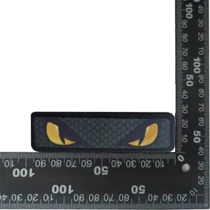 Snake eye embroidery tactical patch hook and loop military morale badge product detail view