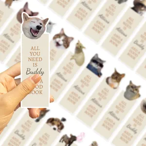 Cute animal bookmark for book lovers, creative reading marker for novel study decor.