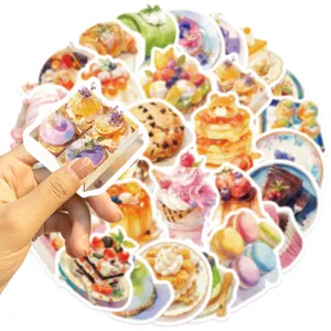 Cute dessert stickers aesthetic waterproof stickers pack for journaling phone case decoration