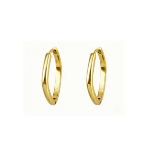 Minimalistische S925 Sterlingsilber quadratische Ohrringe für Damen, elegante goldene Schmuck.