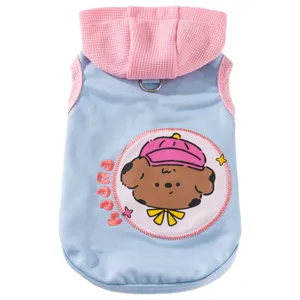 Small Dog Summer Cute Breathable Thin Hooded Vest Yorkie Bichon Small Dog Pet Clothes Puppy Apparel Cute Pet Vest