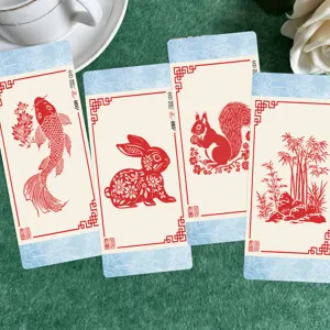 Chinese traditional paper-cut style bookmarks decorative art markers for reading books gifts