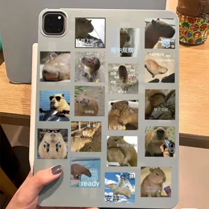 Süße Wasserschwein Meme Aufkleber wasserdichte Vinyl Sticker für Handy Koffer Laptop.