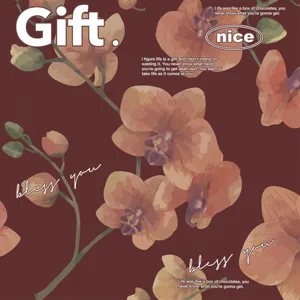 Waterproof Plastic Flower Wrapping Paper Korean Style Pearlescent Film Printed Bouquet Gift Wrapper Materials For Florist Wedding Birthday Party