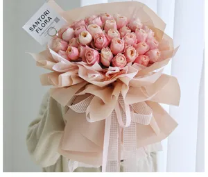 Koreaanse stijl waterdicht bloemeninpakpapier voor prachtige boeketten en matte cadeaus.