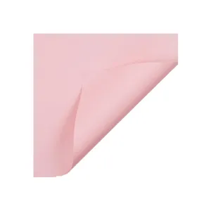 Waterproof Korean Style Flower Wrapping Paper Solid Color Matte Plastic Sheets For Rose Bouquet Gift Packaging Valentine's Day