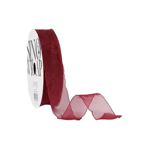 Wavy Lace Organza Ribbon For DIY Flower Packaging And Bouquet Decoration Bow Craft Gift Satin Ribbon