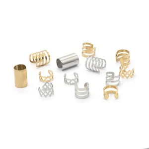 Sortiment an Ohrklemmen aus 304 Edelstahl in Gold und Silber für Ohren ohne Ohrlöcher geeignet