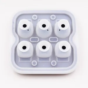Siliconen vervangende oordopjes set met opbergtray, zachte comfortabele pasvorm voor oortjes.