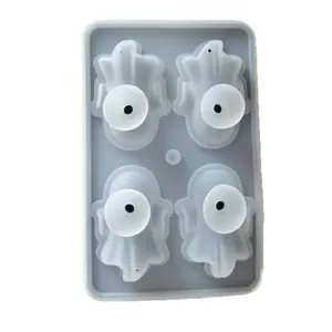 Halloween 3D Fantôme Moule à Glaçons en Silicone de Qualité Alimentaire Fabricant de Bac à Glaçons pour Cocktail Whisky Fête Cuisine Bar Accessoires