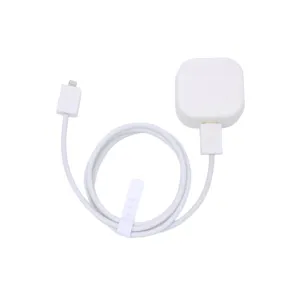 White silicone charger protective case set cable winder for phone accessories minimalist design