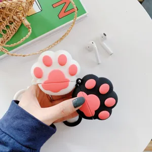Silikon süße Katzenpfote AirPods Hülle Schutzhülle für Apple AirPods 2 3 Pro Kopfhörer.