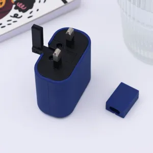 Silikon Schutzhülle Set für UK 25W Ladestecker, einfarbige Abdeckung mit Kabelwickler.