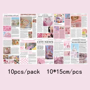 Pink aesthetic wall collage cards set 10pcs 10x15cm cute room decor postcards for girls