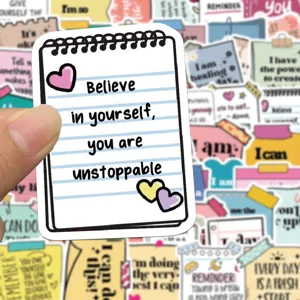 Wasserdichter Motivations-Spruch-Sticker für Tagebuch, Scrapbooking und Laptops.