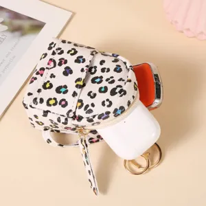 Mini Zaino Ciondolo per Borsa Carino Portachiavi in Pelle PU Portamonete Stampa Floreale Pochette Portachiavi Accessori