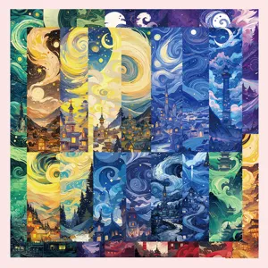 Discover 30 exquisite starry night dreamscape scenery bookmarks, perfect for reading fans.
