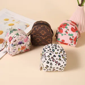 Set mini zainetto portamonete, simpatiche mini borsette portachiavi stampate con zip.