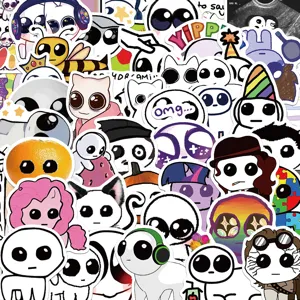 Waterproof Cartoon Stickers Cute Meme Animal Graffiti Decals For Water Bottle Luggage Notebook Stationery Journal Decoration